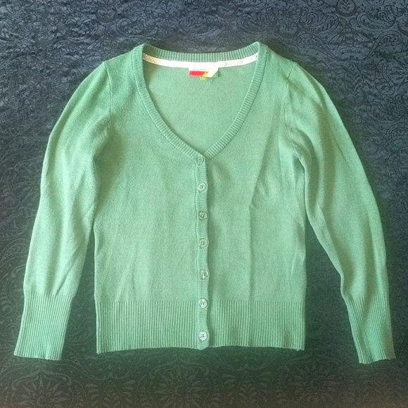Modcloth Green Sweater 3/4 sleeve - Picture 2 of 5